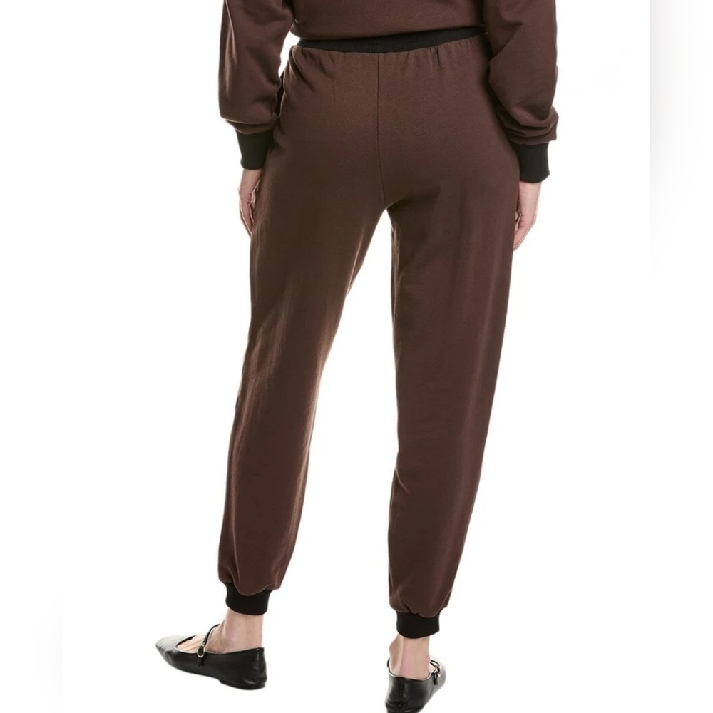 WeWoreWhat Slim Leg Jogger Colorblock Brown Black, Size Women's Small - Picture 3 of 12
